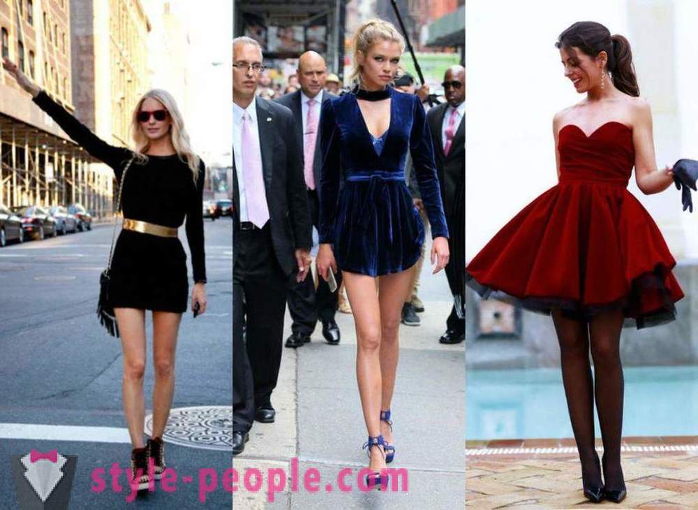 Velvet Dress: foto smarte stilarter