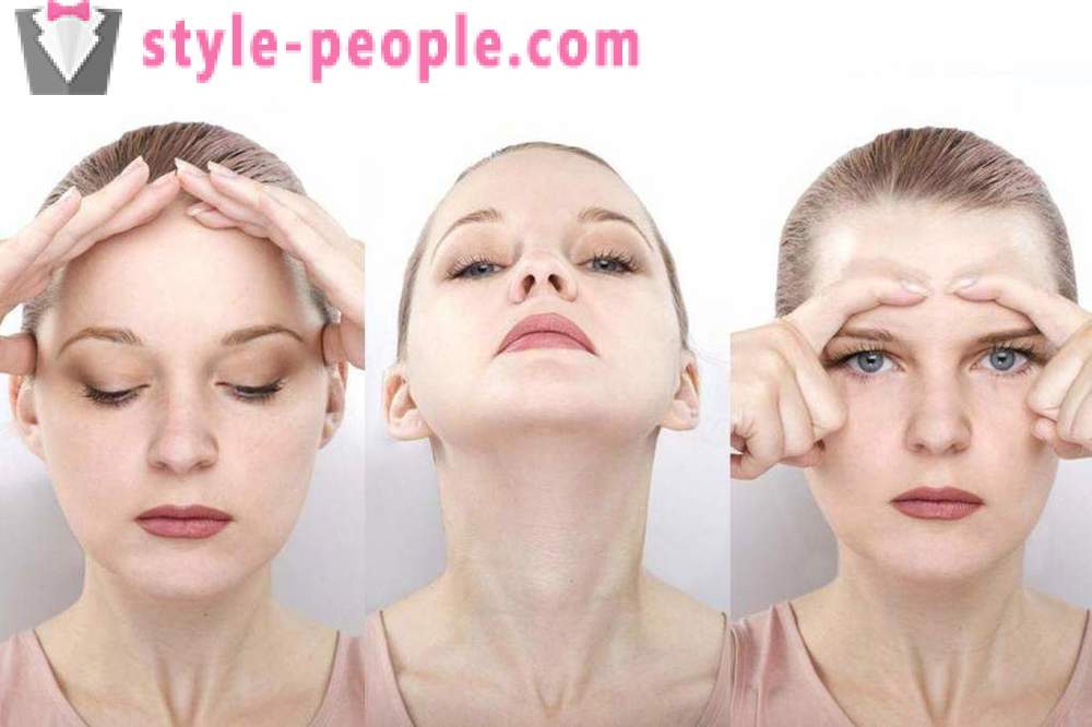 Opladning til ansigtet rynker: effektivitet, et sæt af øvelser til forebyggelse af hudens ældning