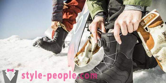 Sådan vælger snowboard støvler: tips til begyndere