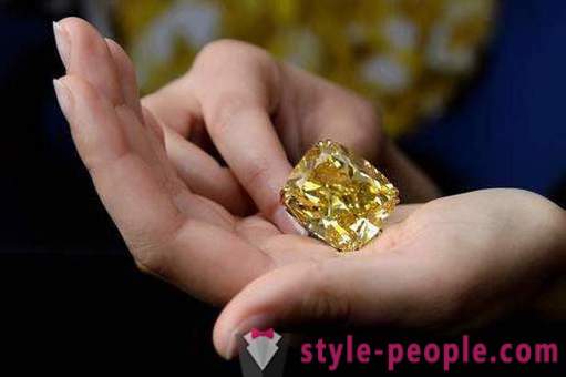 Gul Diamond: egenskaber, oprindelse, udsugning og interessante fakta