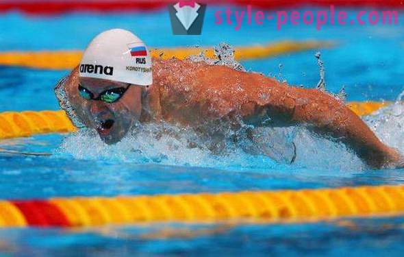 Evgeny Korotyshkin: berømte russiske svømmer