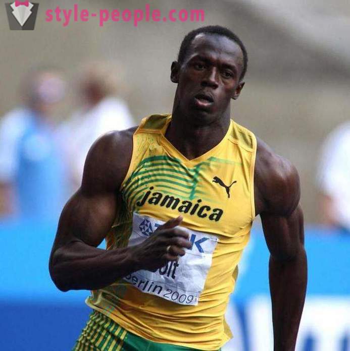 Usain Bolt: den maksimale hastighed af superstjerner i atletik