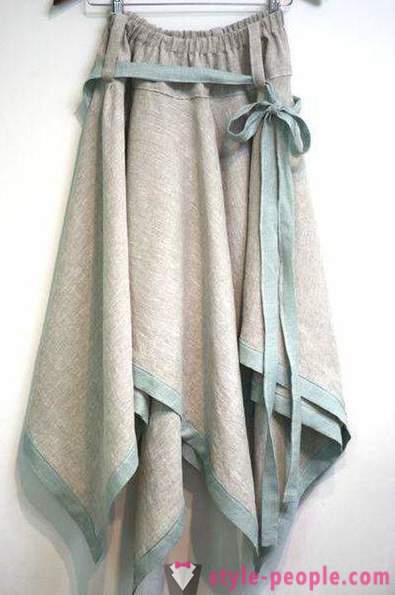 Nederdelen af ​​linned: stilarter, hvad de skal bære