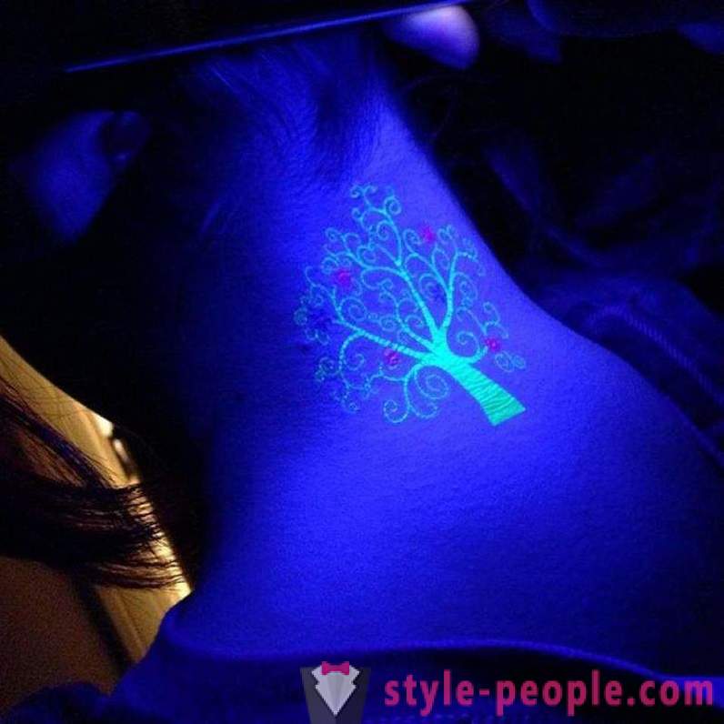 Tatoveringer, der er kun synlige i UV-lys