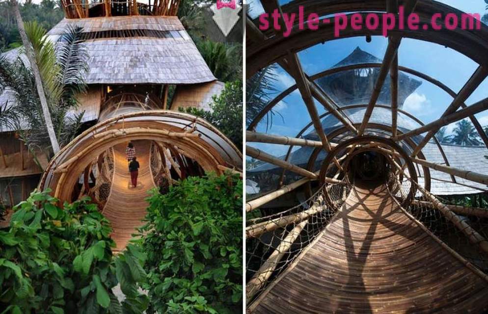Hun forlade sit job, gik til Bali og bygget et luksuriøst hus af bambus
