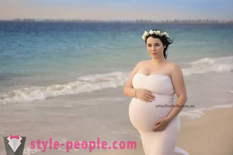 Billeder af en kvinde, der er gravid pyaternyashkami