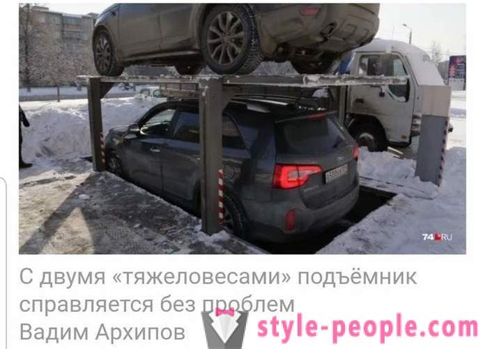 Netværk forstyrret video fra Chelyabinsk med underjordisk parkering