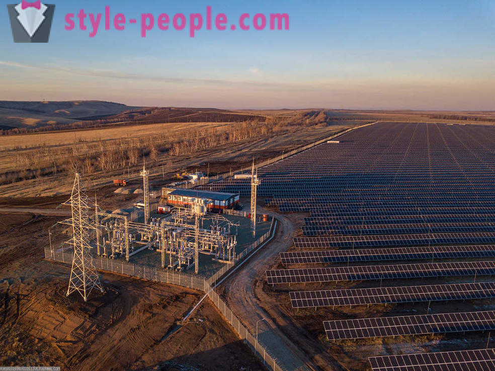 Det største solcelleanlæg i Rusland