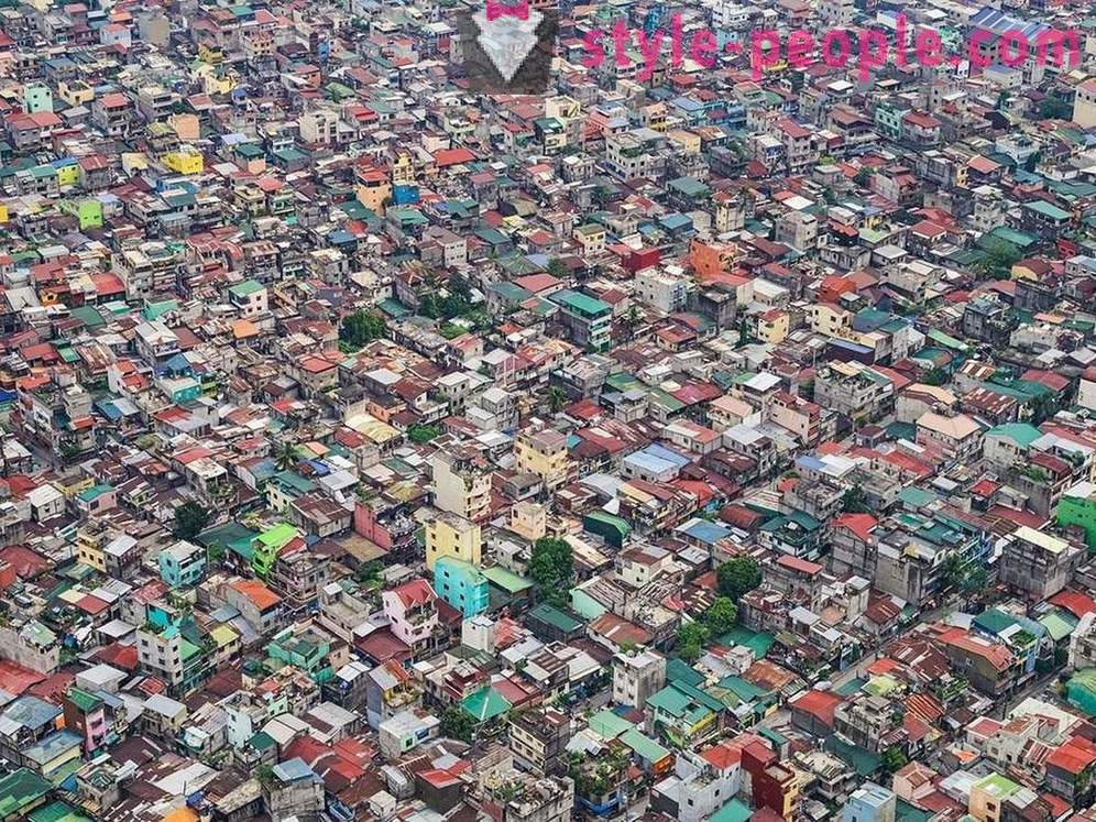 Slum Manila fugleperspektiv