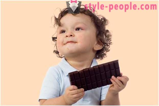 Barnet elsker chokolade: brugen af ​​godbidder
