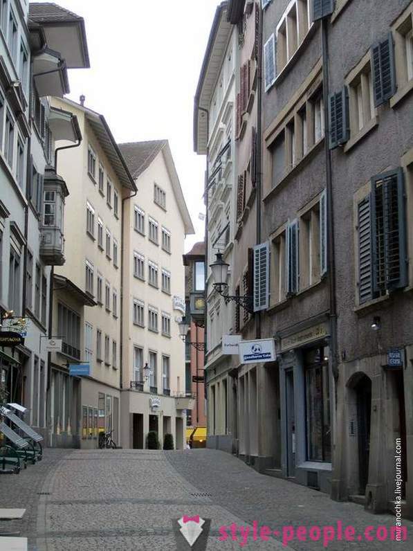 En tur gennem den gamle by Zürich