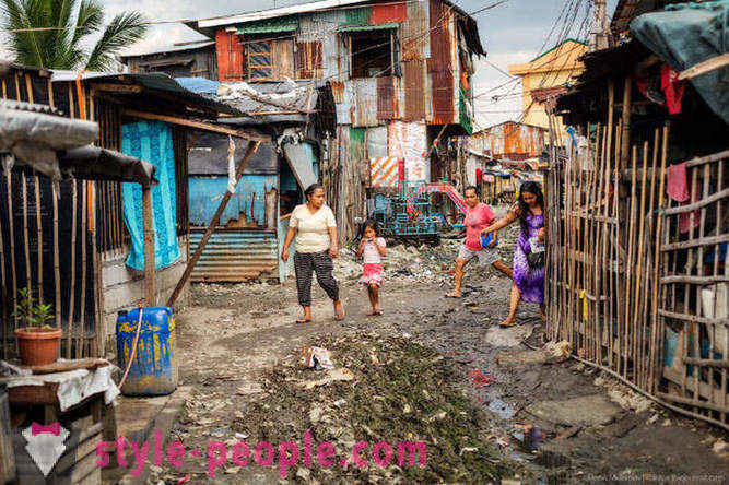 Livet i slum Manila