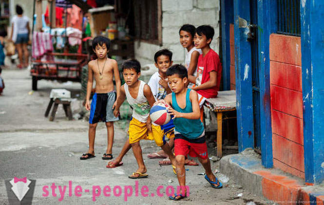 Livet i slum Manila