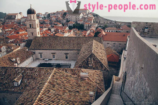 Antikke by i Kroatien med en fugleperspektiv