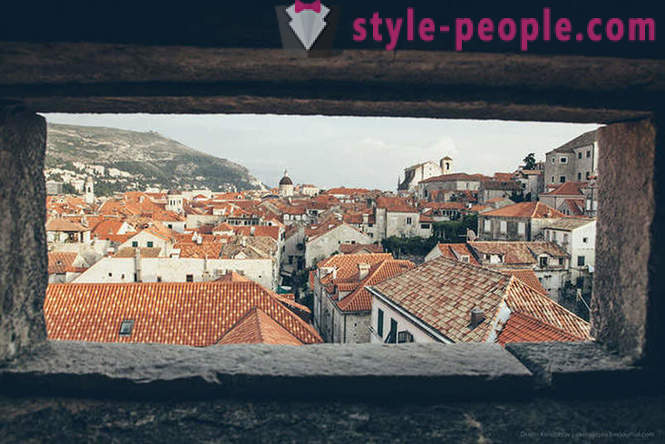 Antikke by i Kroatien med en fugleperspektiv