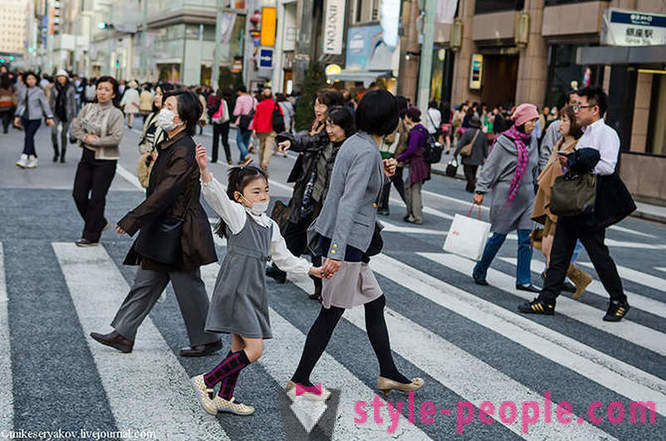 Lidt om de japanske bade og en tur langs hovedgaden i Tokyo