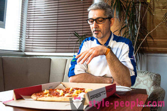 Italiensk kok forsøger Hviderussisk pizza
