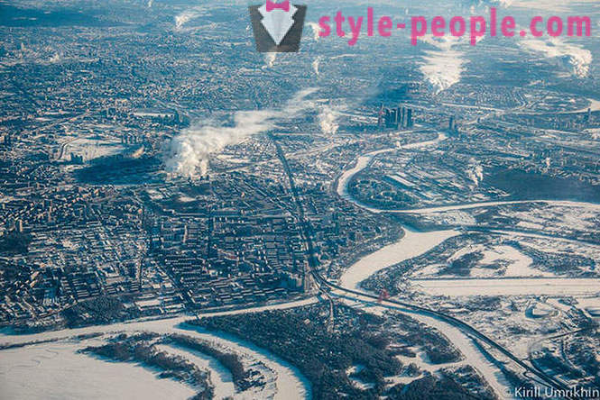 Vinter Moskva fugleperspektiv