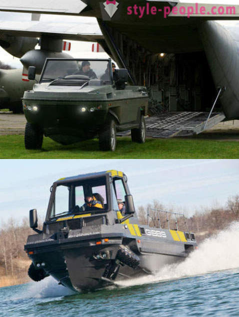 Amfibiekøretøjer lastbil og SUV