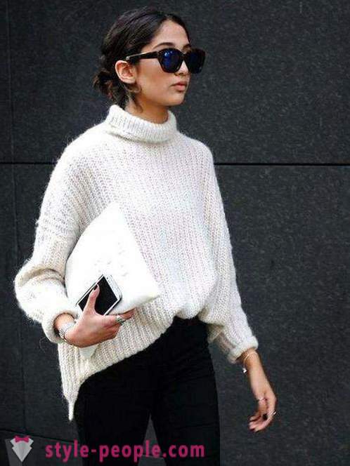 Sweater hvid model, hvad de skal bære, der er