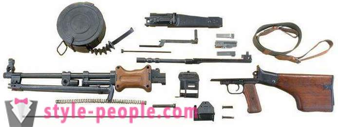 RPD maskingevær (RPD maskingevær): karakteristika, enhedshistorik