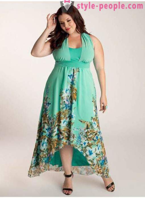 Modeller sommer kjoler og sundresses for overvægtige kvinder over 40 (foto). Modeller og mønstre af lange sommerkjoler