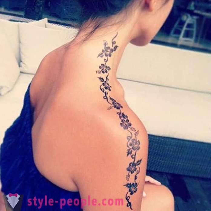 Smuk tatovering for piger på skulderen