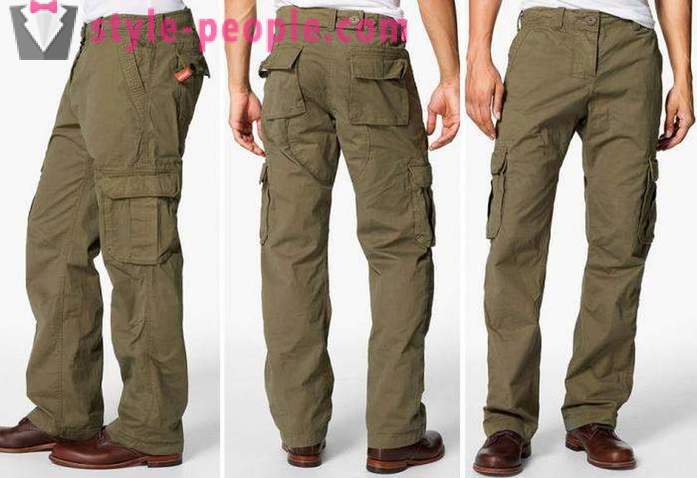 Cargo bukser til mænd: hvordan og hvad de skal bære?