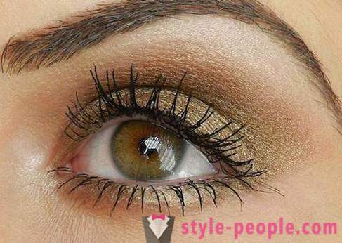 Nøddebrune Makeup for grøn-brune øjne