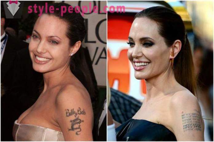 Stjerne tatoveringer: Angelina Jolie