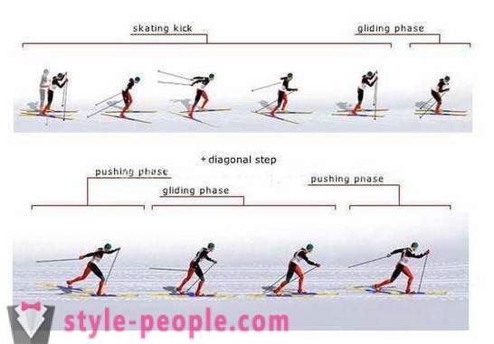 Ridge kursus skiløb. Teknik skøjteløb
