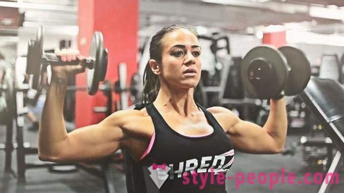 Kvindelige bodybuilding. Den komplekse magt øvelser for kvinder