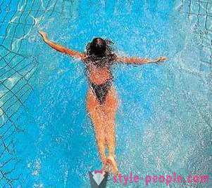 Swimming pool: brugen af ​​spinal og tal
