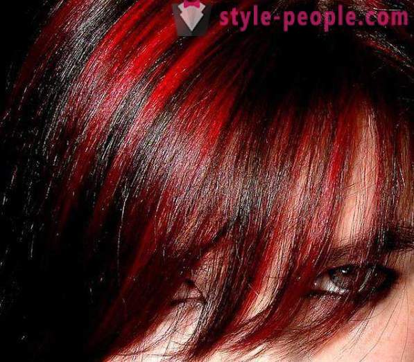 Højdepunkter på den røde hår. populære emner