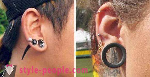 Forskellige øre-piercing. Hvordan at vælge den ørepiercing